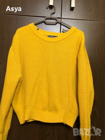 Жълта блуза Zara , снимка 2 - Блузи с дълъг ръкав и пуловери - 40217573