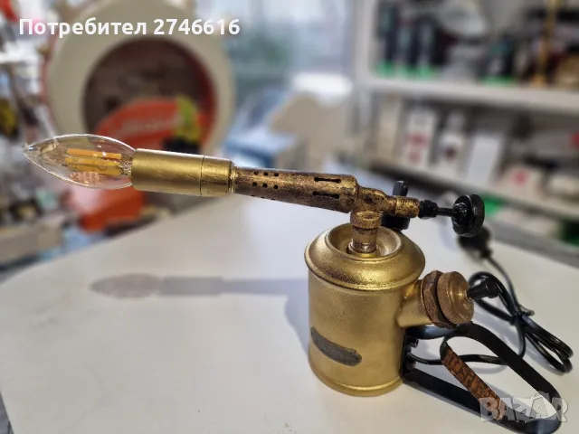 Настолна лампа - уникат!, снимка 3 - Антикварни и старинни предмети - 49794553