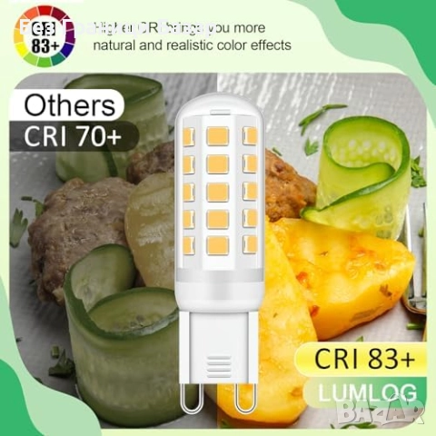Нови G9 LED крушки 3W 510lm топла светлина 3000K 6 броя комплект осветление дом, снимка 6 - Крушки - 51608806