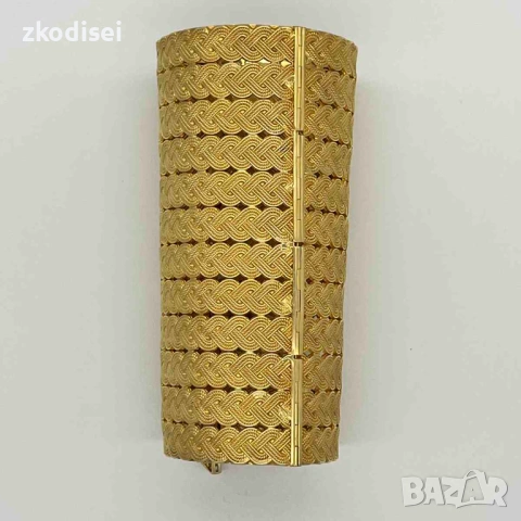 Златна дамска гривна 121,40гр. 14кр. проба:585 модел:37072-1, снимка 3 - Гривни - 53349454