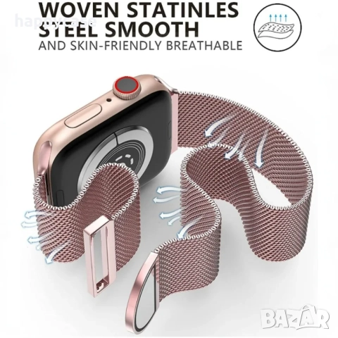 MILANESE 2 Магнитна каишка за Apple Watch 11/10/9/8/7/6/5/4/3/2/1/SE, снимка 6 - Смарт часовници - 52073870