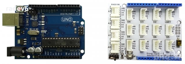 Grove комплект за начинаещи за Ардуино с микроконтролер UNO R3, Arduino съвместима, снимка 3 - Друга електроника - 32216825