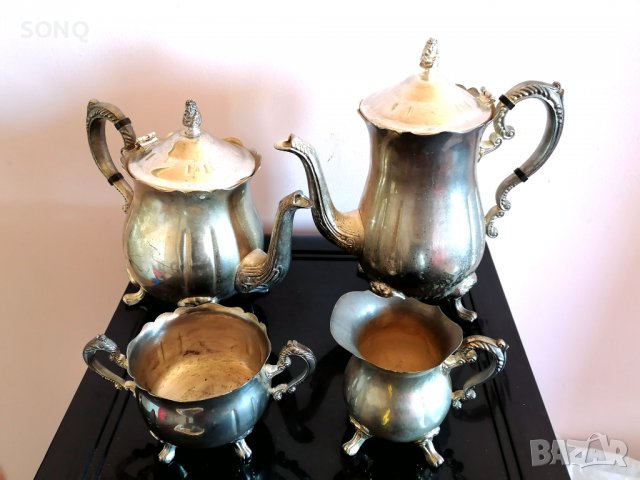 Страхотен Стар Посребрен Сервиз