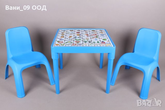 Сет детска маса с 2 столчета, снимка 5 - Маси - 40442198