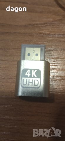HDMI Virtual Display 4K HDMI за копачи 3060 , снимка 1 - Други - 33100550
