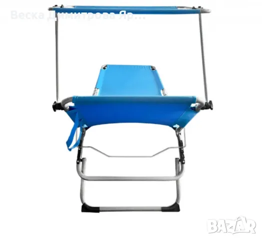 Градински шезлонг Muhler C2013, 188x56x25 cm, снимка 2 - Градински мебели, декорация  - 50049430