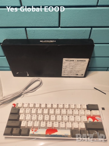 SOLIDEE 60% механична клавиатура 61 клавиша с LED подсветка, снимка 10 - Клавиатури и мишки - 52663359