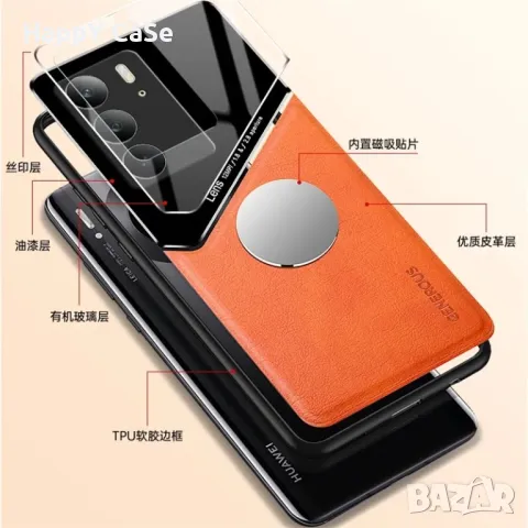 Realme 14 Pro+ / 14 14X 5G / GENEROUS Кожен кейс гръб калъф с магнит, снимка 8 - Калъфи, кейсове - 49455122