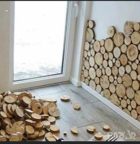 Дървени шайби за облицовка на стени, снимка 6 - Декорация за дома - 51615846