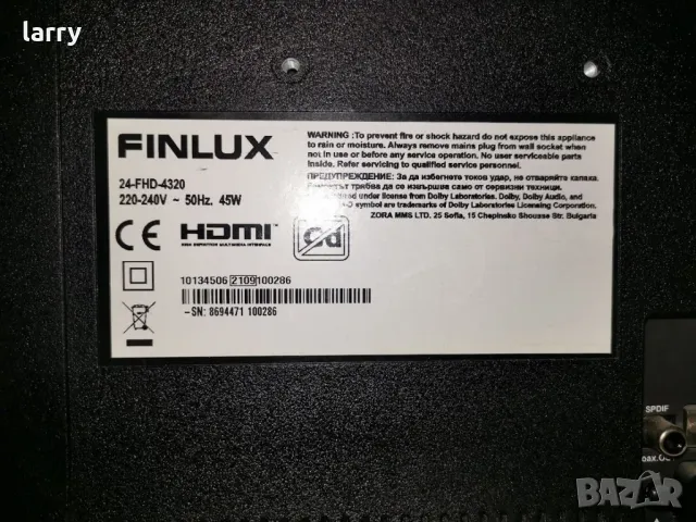 Телевизор Finlux 24-FHD-4320 на части