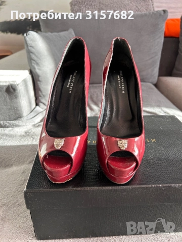 Обувки PHILIPP PLEIN, снимка 3 - Дамски обувки на ток - 52847898