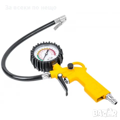 Пневматичен пистолет за помпане на гуми с манометър JCB, снимка 8 - Други инструменти - 50333954