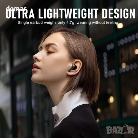 ZIPFORCE безжични слушалки в ухото, Bluetooth 5.3, Touch Control, IPX6, черни, снимка 9 - Безжични слушалки - 47333558