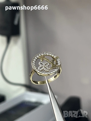 Златен пръстен 14 карата 3,48 грама , снимка 6 - Пръстени - 53315814