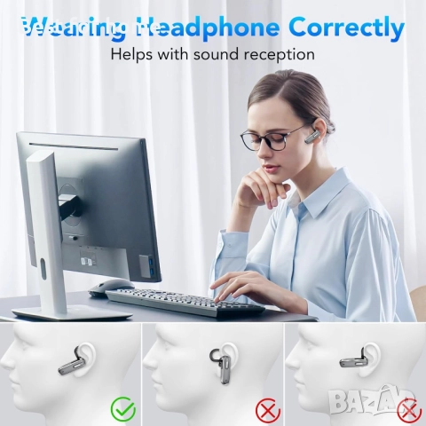 Bluetooth слушалка, снимка 2 - Слушалки и портативни колонки - 51572859