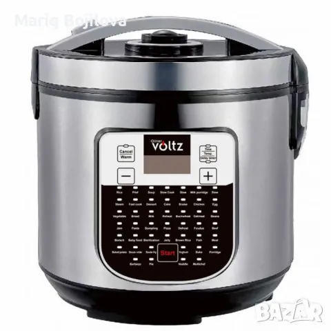 Мултикукър Oliver Voltz, 900W, 5L, 45 програми, LED дисплей, Инокс