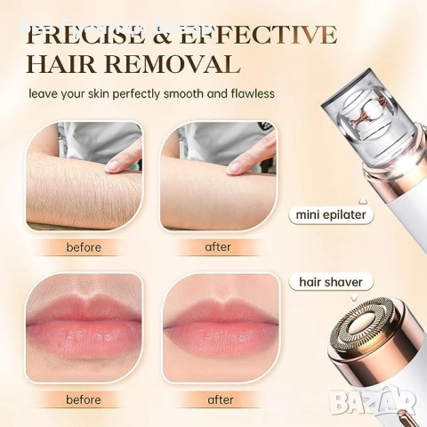 Нов Безболезнен тример и епилатор за лице тяло Уред косми жени красота, снимка 4 - Други - 52013249