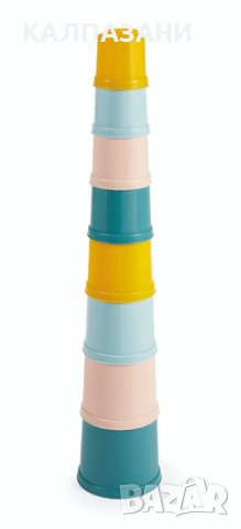 Ecoiffier Бебешка кула от 8 чашки Ecoiffier Бебешка кула от 8 чашки, снимка 3 - Игри и пъзели - 44113830