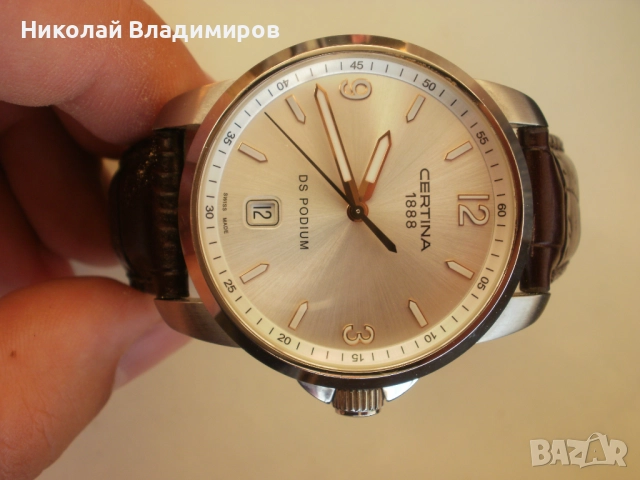 Certina Podium мъжки 39 мм. швейцарски оригинален кварцов часовник