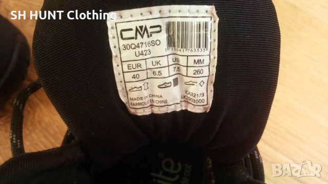 CMP Dhenieb Trekking Waterproof Vibram Leather Boots размер EUR 40 / UK 6,5 водонепромокаеми - 505, снимка 18 - Мъжки боти - 43689832