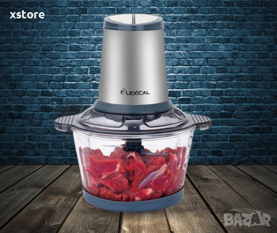 Чопър с корпус от неръждаема стомана LEXICAL TOP LUX LCH-1911; Гаранция: 2 години., снимка 2 - Чопъри и пасатори - 52699999