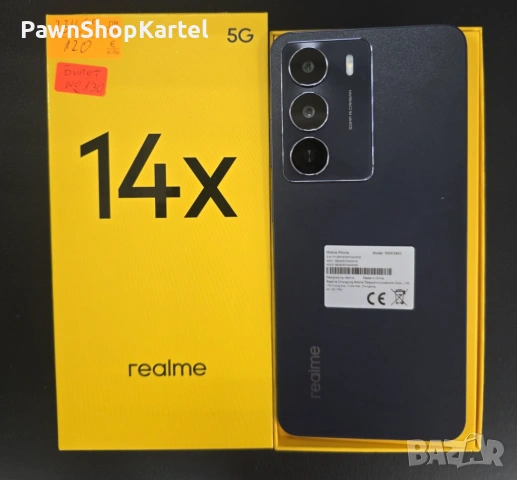 Продавам чисто нов телефон Realme 14x 5G – 128GB / 6GB RAM