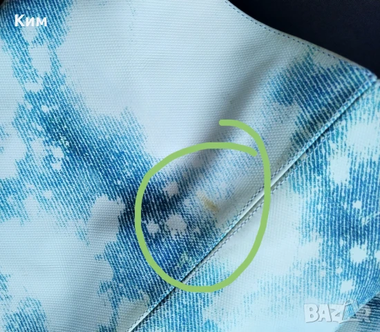 Високи ботуши By Far Stevie 99 принт небе облаци изтъркан деним , снимка 9 - Дамски ботуши - 50566913