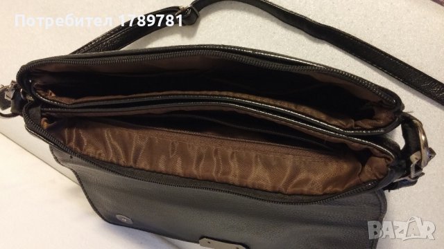 Черна чанта през рамо, снимка 3 - Чанти - 42986751