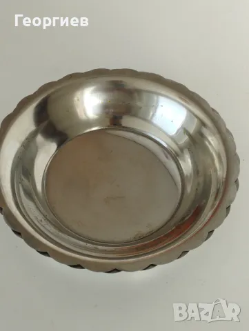 Посребрени месингови купа,табла+2 бр,чинии алпака ., снимка 7 - Чинии - 49420373