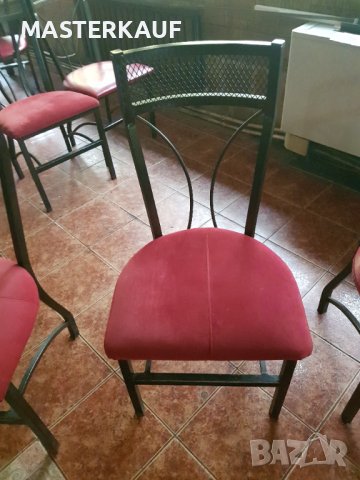 Трапезен стол от метал, снимка 2 - Друго търговско оборудване - 39468299