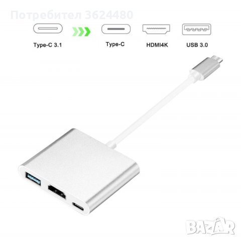  адаптер от USB Type C към HDMI,, снимка 12 - Други стоки за дома - 40350535