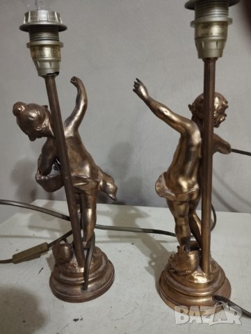 Две барокови лампи - комплект, снимка 6 - Настолни лампи - 43242871