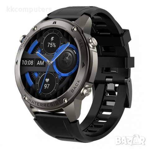 Xmart AM2410B Смарт часовник- 1.43" AMOLED, GPS, пулс 24/7, SpO2, сън, Bluetooth обаждания, 170 режи