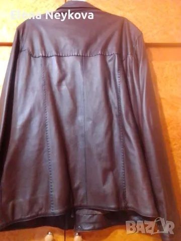 Мъжко кожено яке , снимка 2 - Якета - 48984933