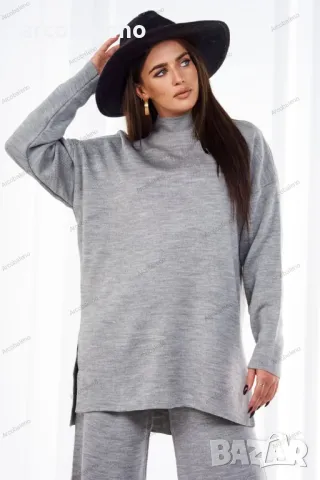 Дамски топъл комплект от две части, пуловер и панталони, 8цвята , снимка 3 - Комплекти - 47296246