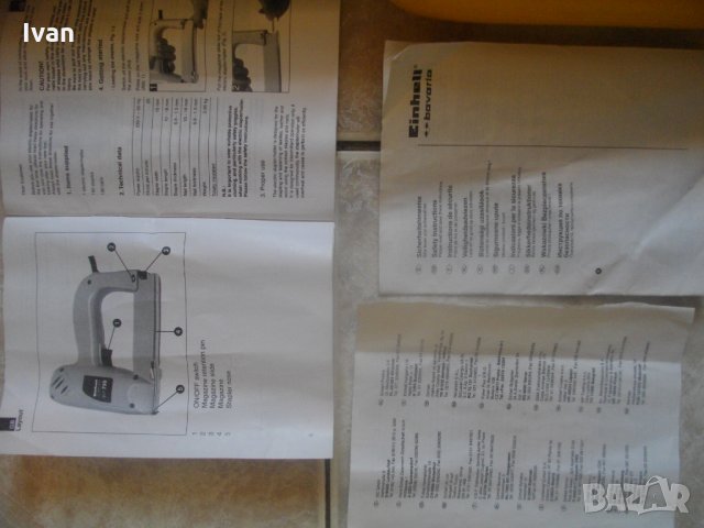 Нов 10-16 мм-Немски Дърводелски Електрически Такер -Einhell BET 750, снимка 7 - Други инструменти - 33568287