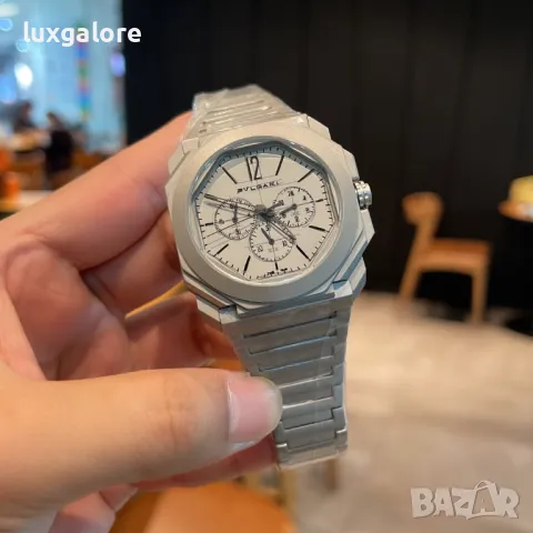 Мъжки часовник BVLGARI Octo Finissimo Chronograph с кварцов механизъм, снимка 2 - Мъжки - 47924035