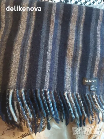 Нов!.Кашмир GANT Original Made in Scotland 150/28 см., снимка 2 - Шалове - 47319650