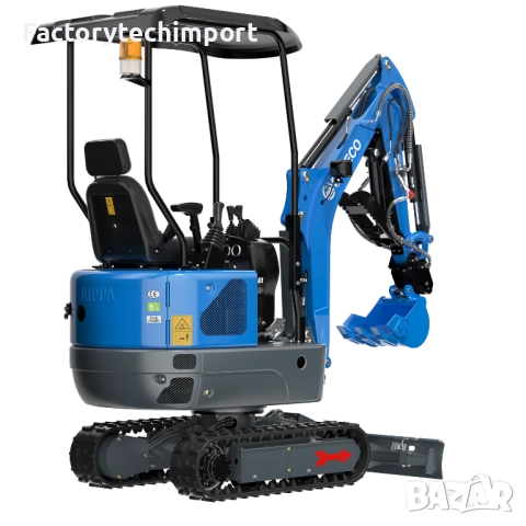 Мини багер RIPPA R10 ECO / 1 тон / Кубота двигател, снимка 3 - Индустриална техника - 52719529