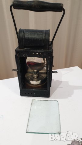 Античен немски Железопътен фенер Osnabruck, снимка 5 - Антикварни и старинни предмети - 42978070