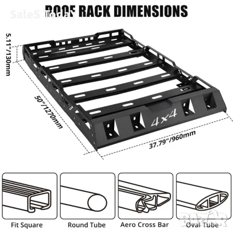 Стоманен багажник за джип, кола, SUV, Универсален, 127см, снимка 2 - Аксесоари и консумативи - 49161853