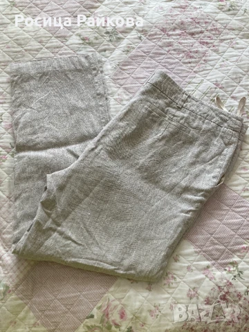 Дамски ленен панталон, 42 размер, снимка 1