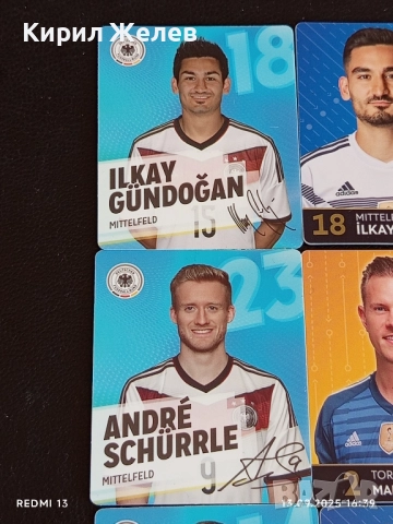 Колекционерски картички на футболисти ИЛКАИ ГЮНДОГАН,МАРК АНДРЕ ТЕР СТЕГЕН,ЛИОН ГОРЕТЗКА 51011, снимка 2 - Колекции - 51702277