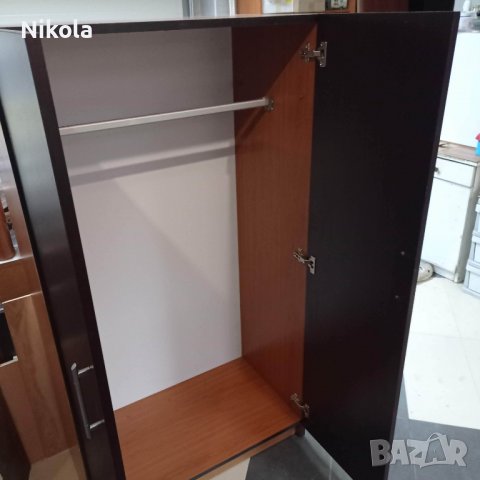 Двукрил гардероб врати цвят венге корпус череша 155/83 /47,5см, снимка 10 - Гардероби - 38863443
