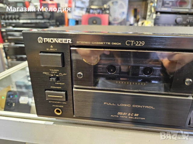 Касетен дек Pioneer CT-229 В отлично техническо и визуално състояние., снимка 9 - Декове - 52691950