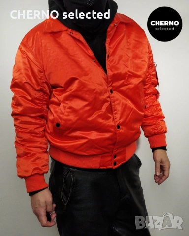Мъжко бомбър яке ALPHA INDUSTRIES Coach Logo Bomber Jacket – размер L•XL – Ново с етикети, снимка 5 - Якета - 53405259