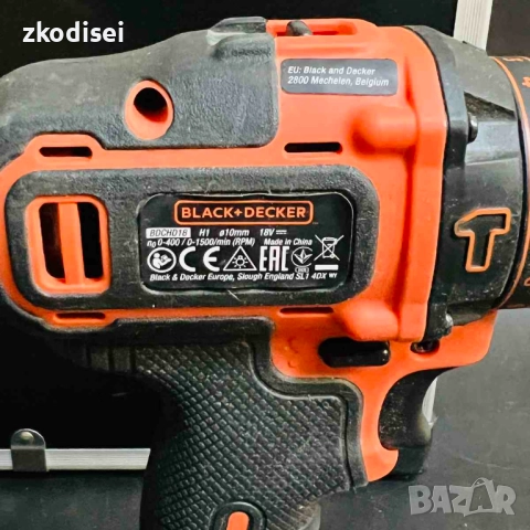 Винтоверт BLACK DECKER BDCHD18, снимка 2 - Винтоверти - 52163632