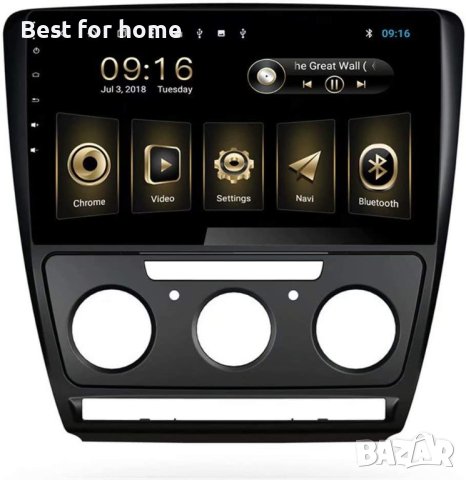 Мултимедия за Skoda Octavia 2 с два панела Android 8,1, снимка 2 - Аксесоари и консумативи - 40837639