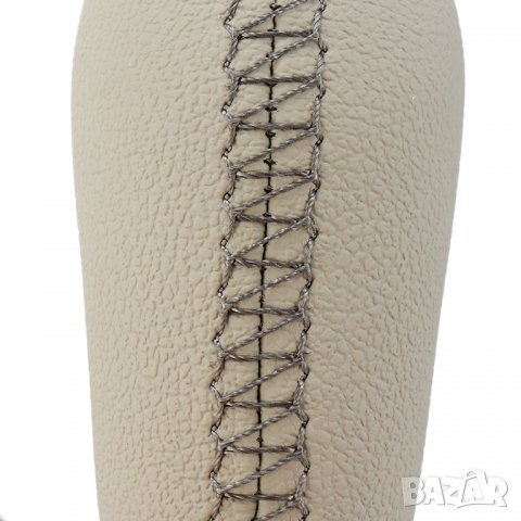 Бежова кожена топка за скоростен лост Дачия Рено Laguna Renault Clio III Megane Scenic Kangoo, снимка 4 - Аксесоари и консумативи - 37097326