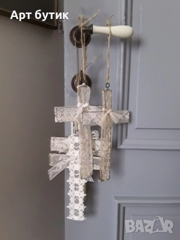 Кръстчета за подарък на гости на Св. Кръщение , снимка 5 - Декорация - 52616512